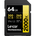Lexar Professional 2000x 64GB V90 UHS-II SDXC